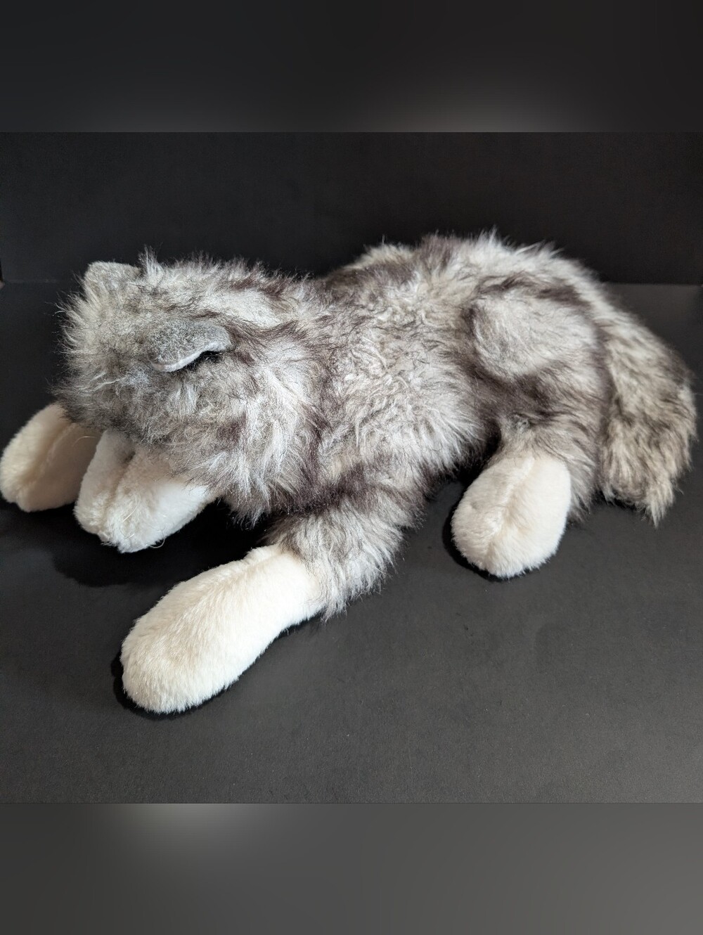 Folkmanis Timber Wolf Hand Puppet Plush Stuffed Animal Toy 17 "